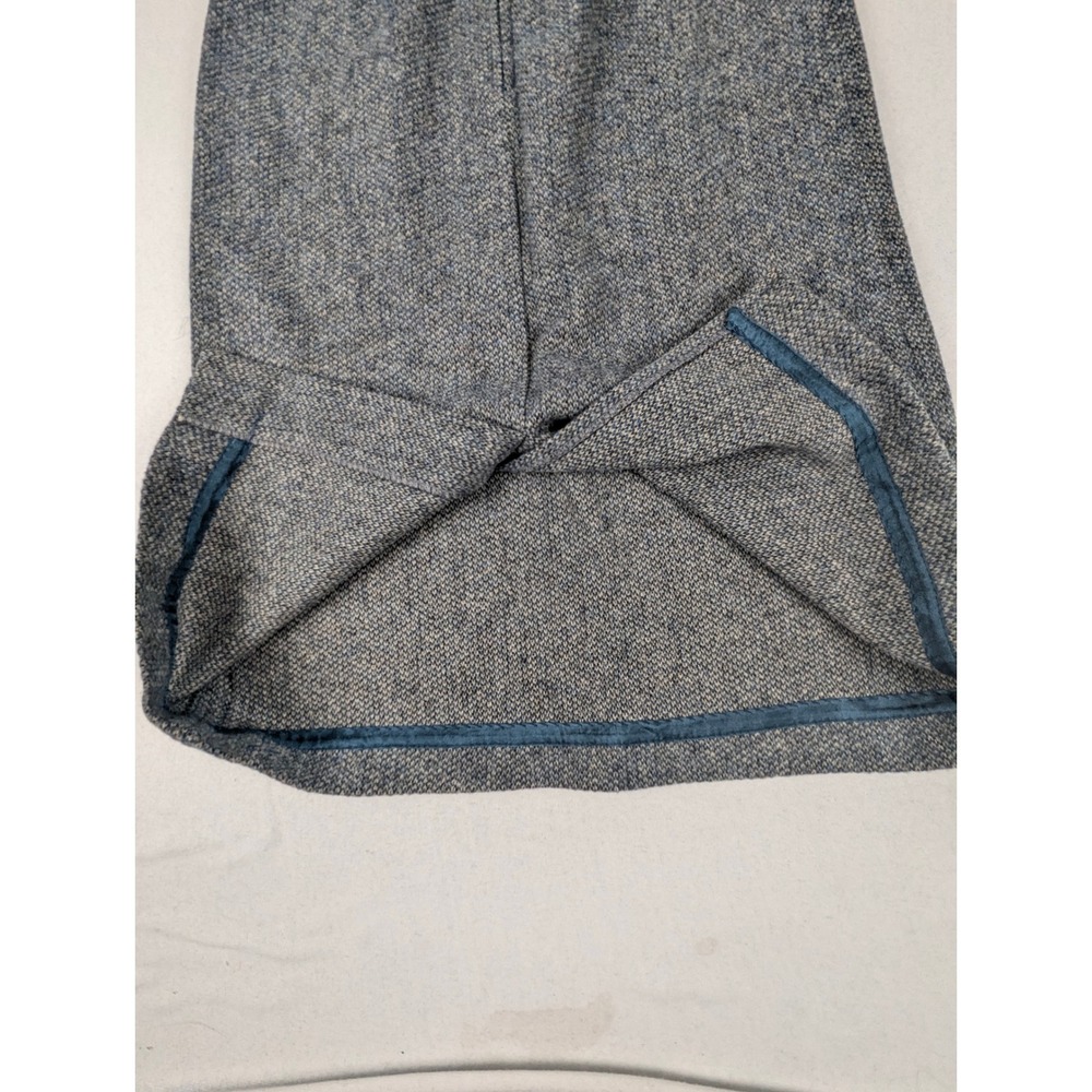 Prestige of Boston Tweed Marled Wool Pencil Skirt Blue Gray High Waist 25 VTG - Picture 10 of 13